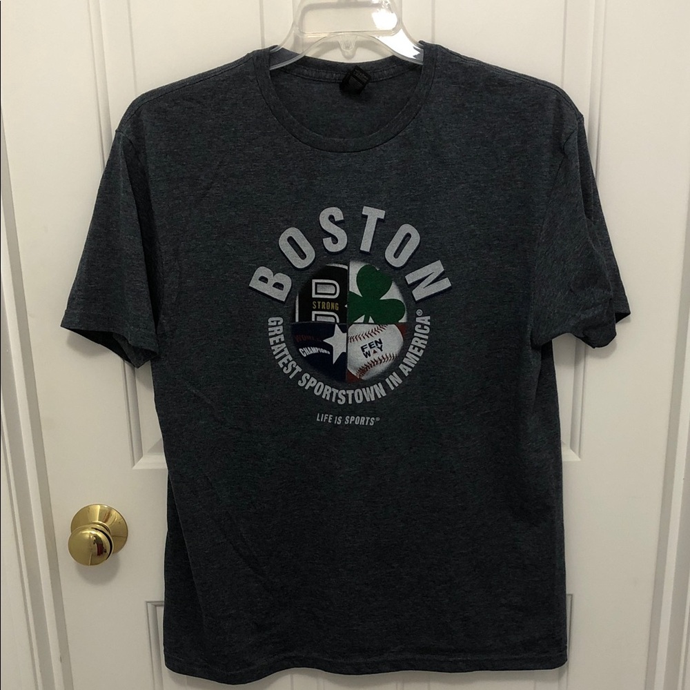 Gildan Boston Graphic Tee - Charcoal